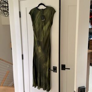 Mossimo Dutti green ombré midi dress